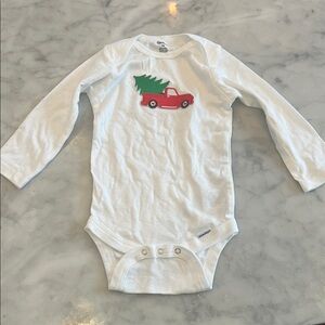 Christmas baby long sleeved bodysuit